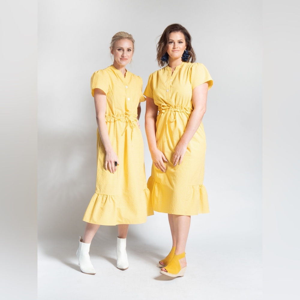 Bollie Brand yellow dress women’s size medium.